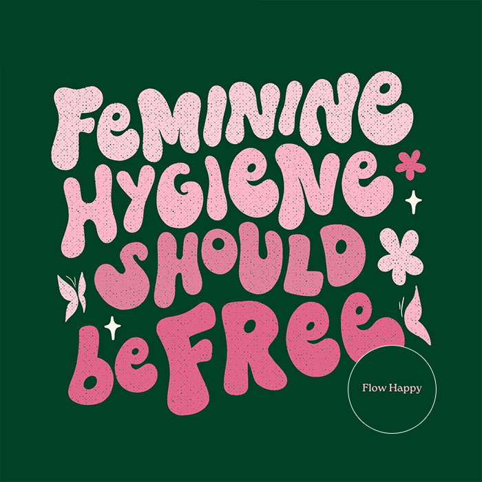 flow happy - feminine hygiene should be free logo