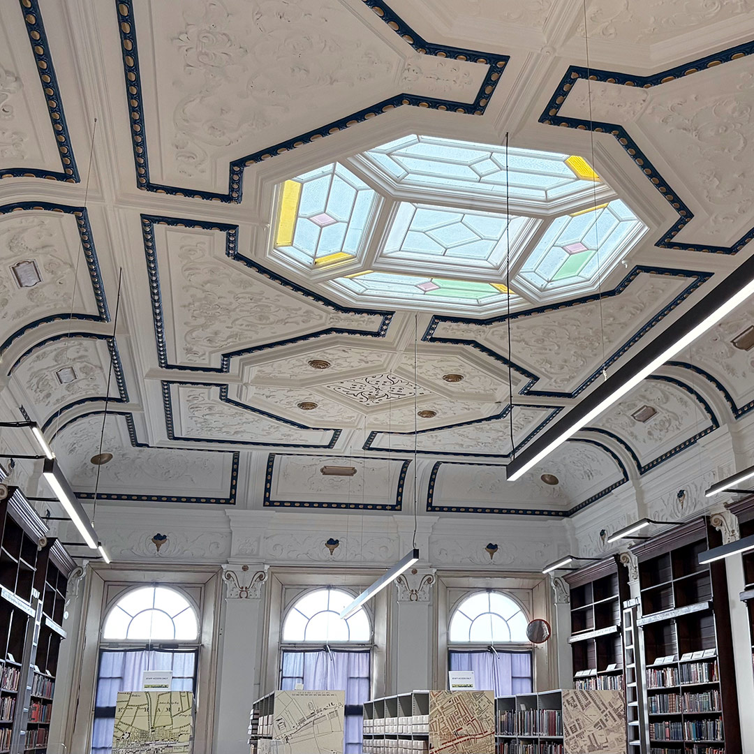 Local history Library ceiling