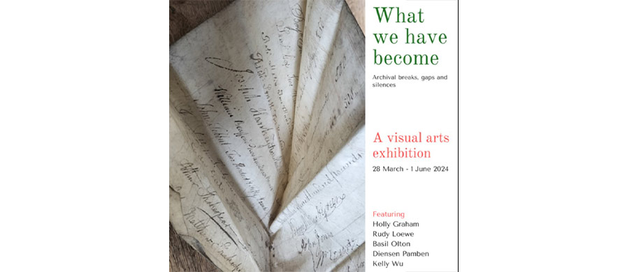 Decorative poster for What We Have Become exhibition