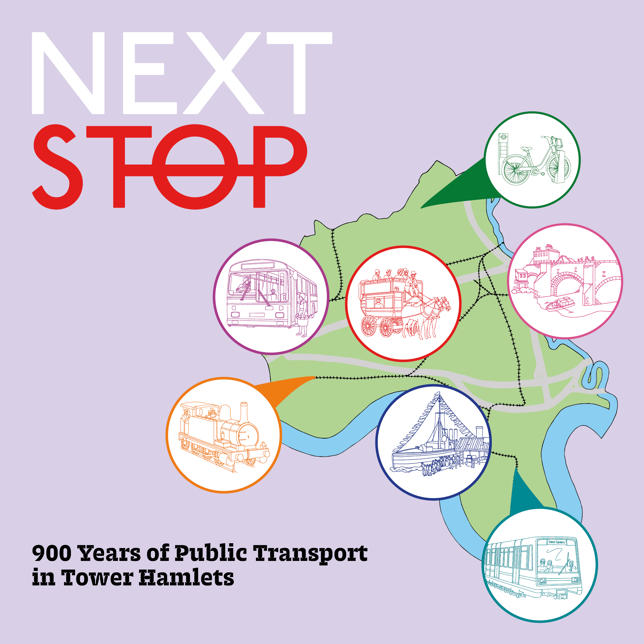 Next stop transport exhibition illustration