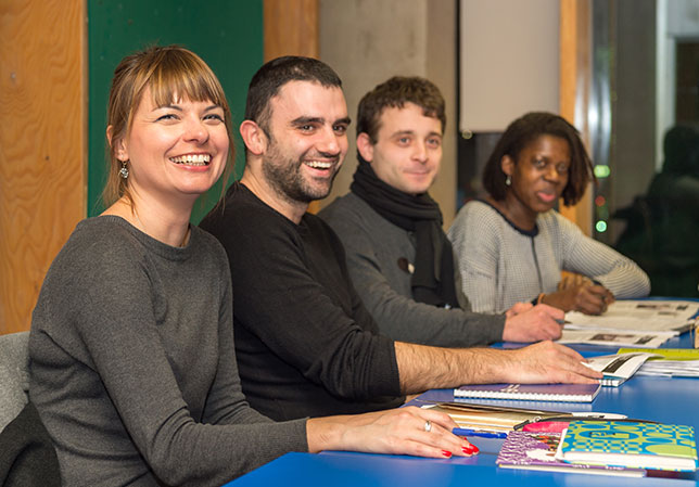 students in class