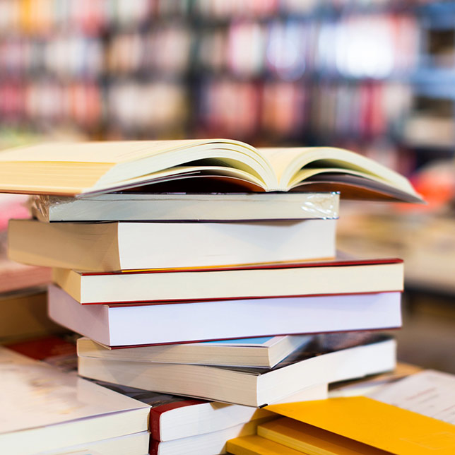 stack of books