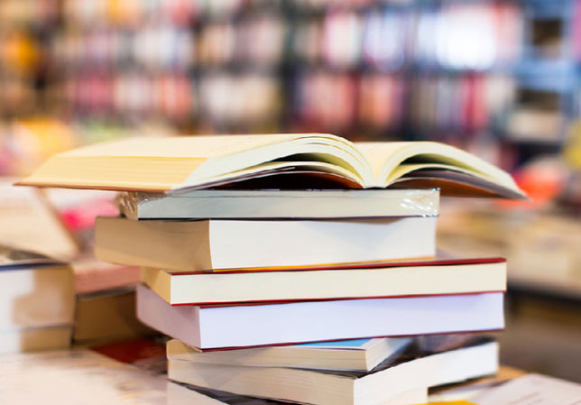 stack of books