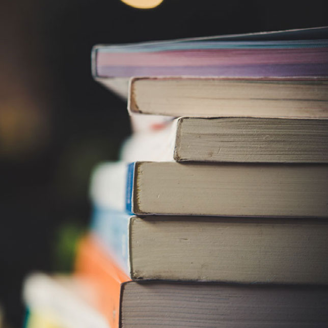 stack of books