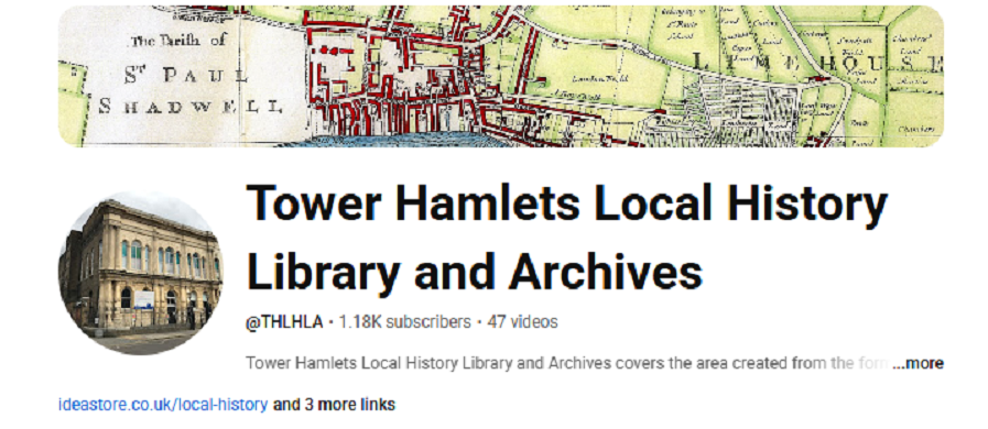 Tower Hamlets YouTube channel
