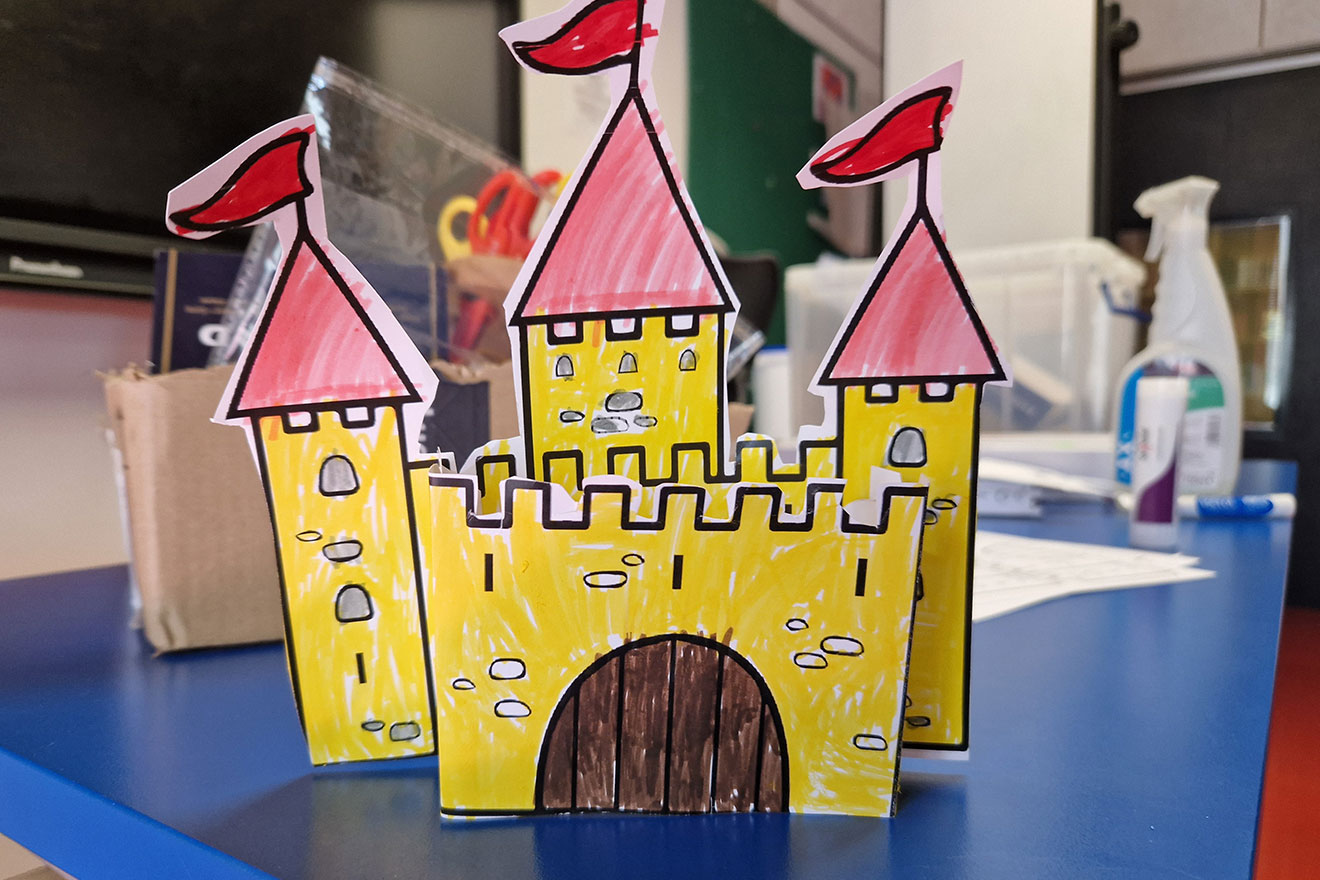 paper craft castle