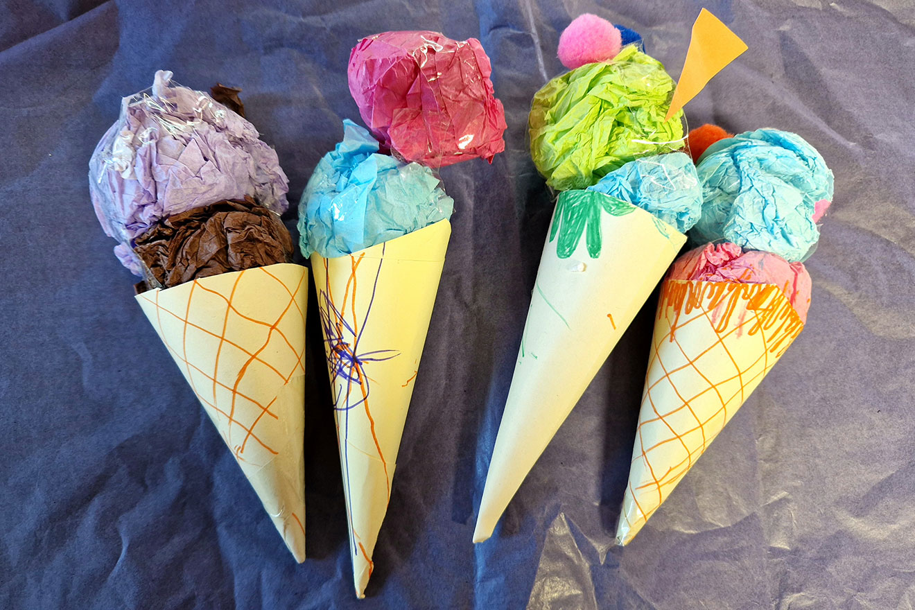 craft ice cream cones
