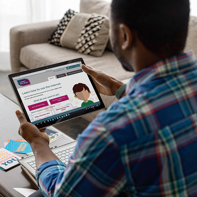 man with laptop
