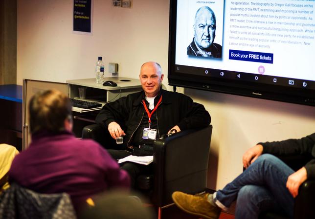 Gregor Gall at Idea Store Whitechapel at the Writeidea Festival 2017