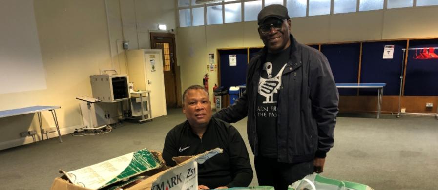 Harry & Ray depositing THACMHO's Archive