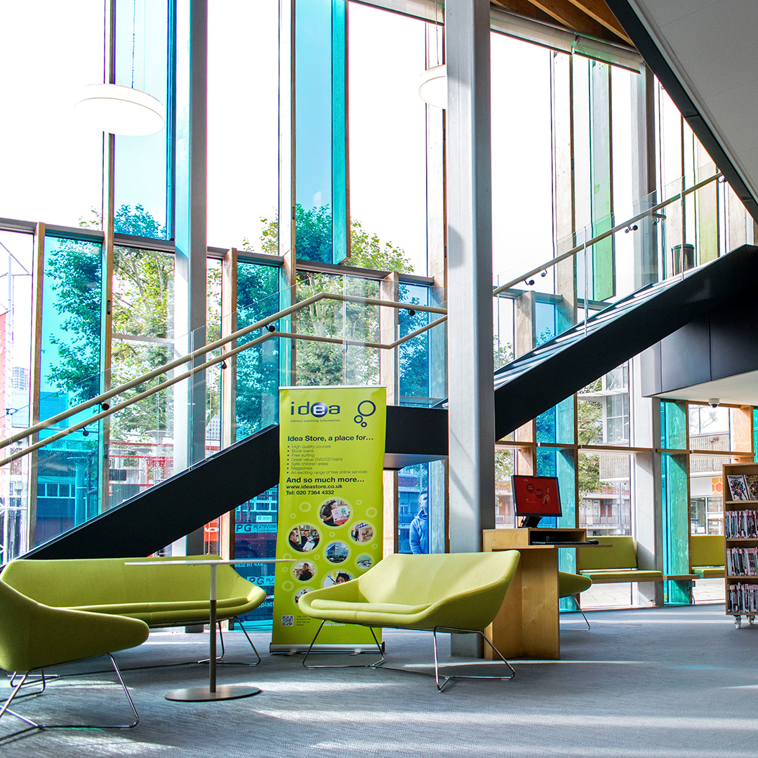 Interior of Idea Store Chrisp Street