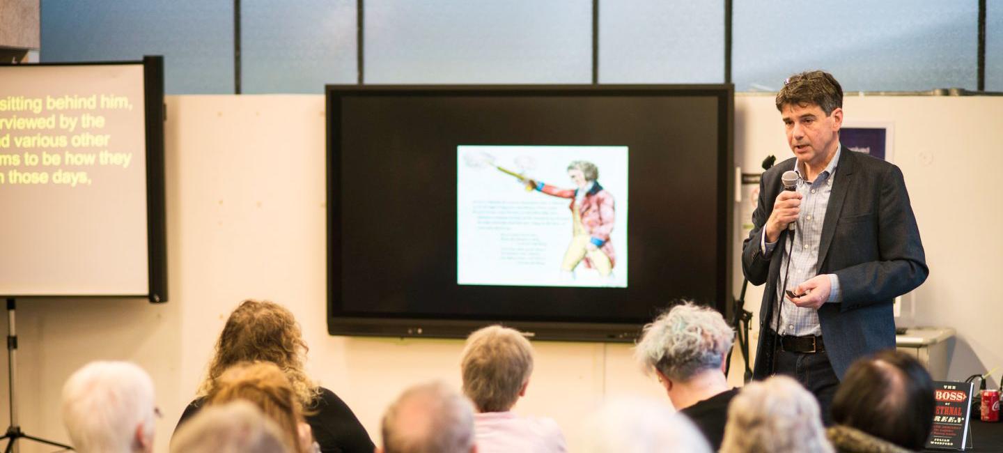 Julian Woodford at Idea Store Whitechapel at the Writeidea Festival 2017