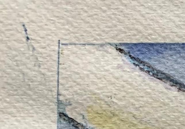 Painting of Langdon Park DLR on a rainy night