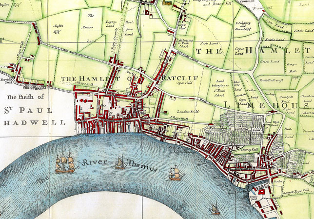 map of shadwell