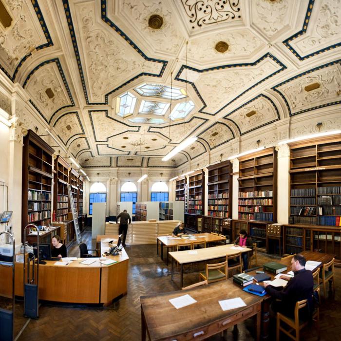 inside local history library