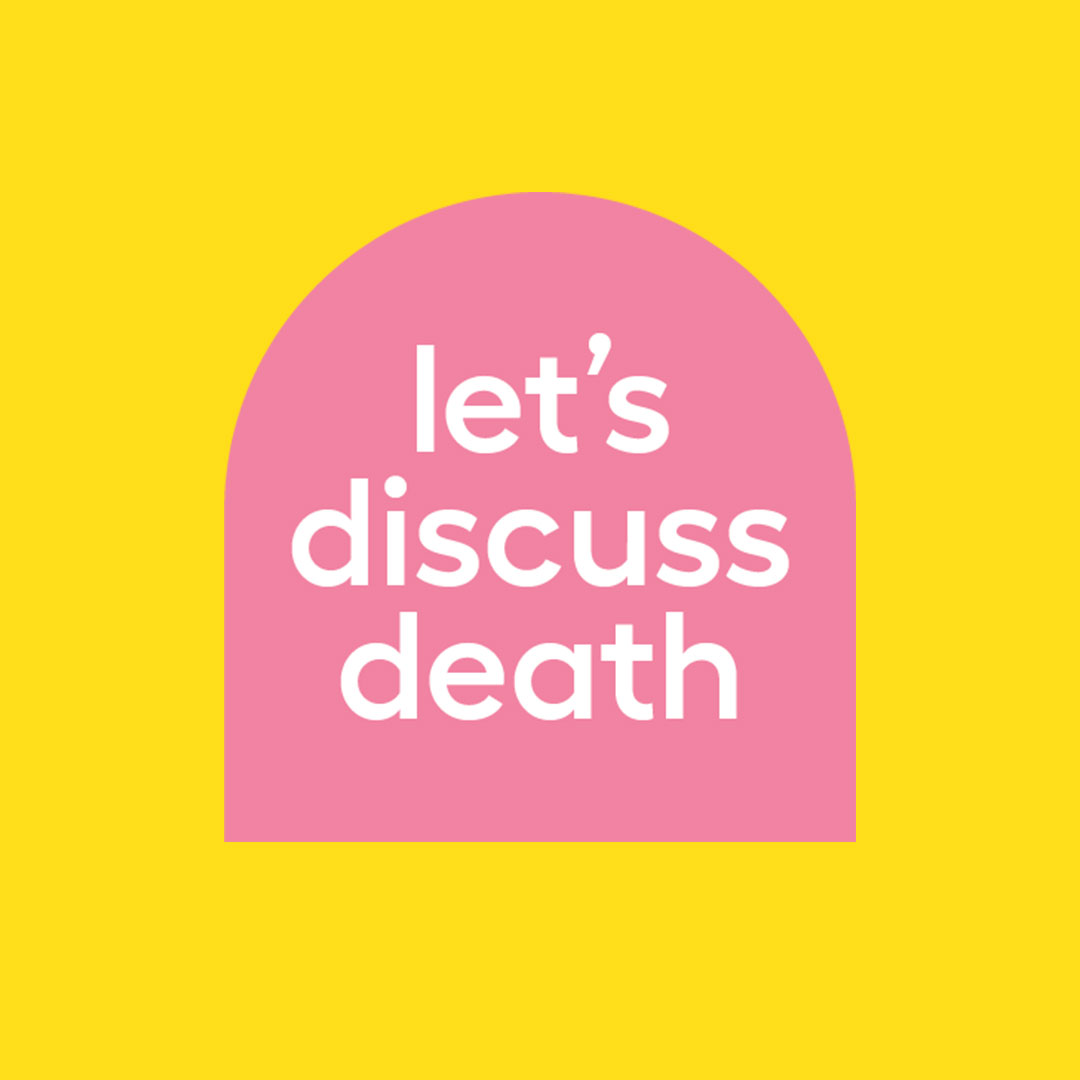 logo for let's discuss death