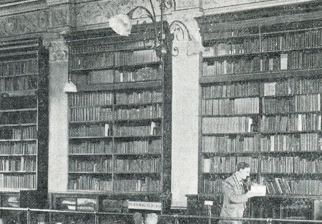 Black and white image of reference library at Bancroft Library in 1920