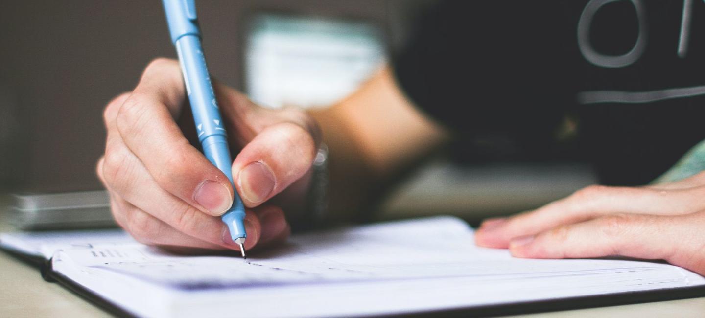 Person writing