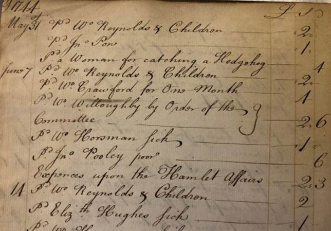 Detail of an 18th century document