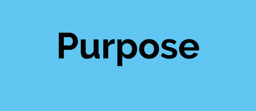 graphic saying purpose