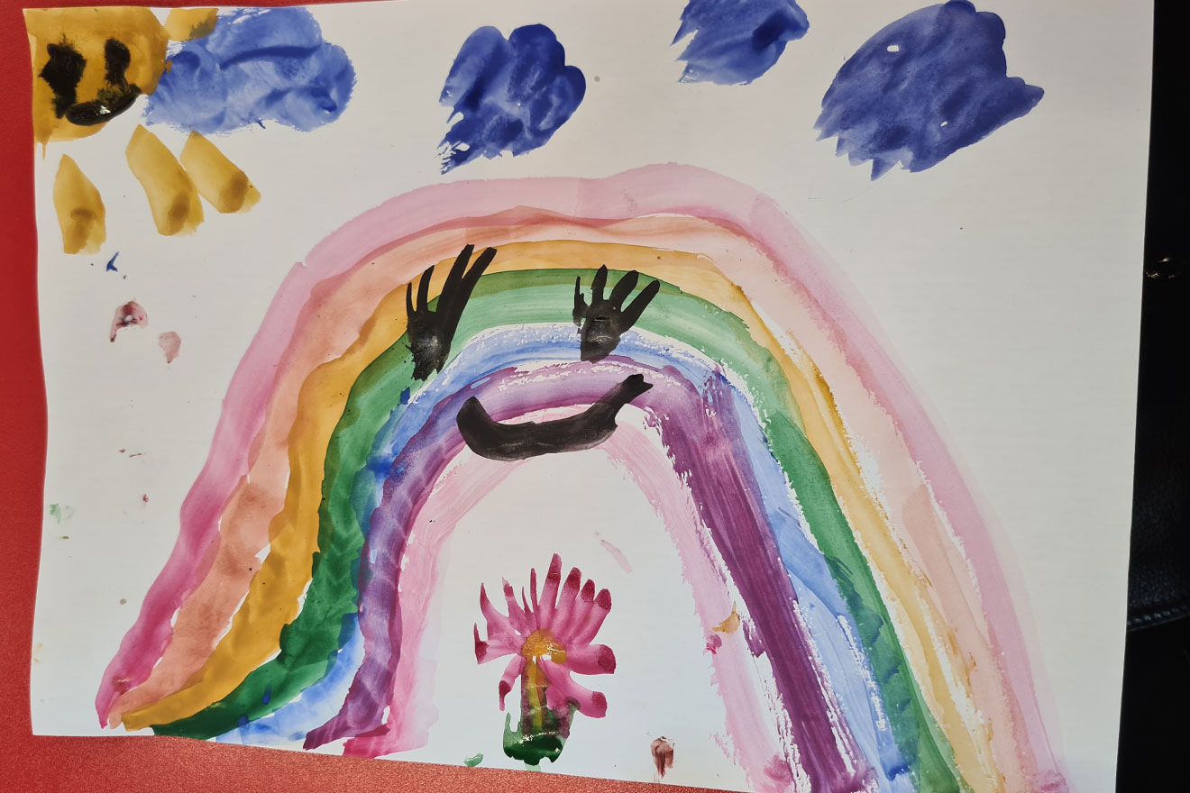 rainbow painting