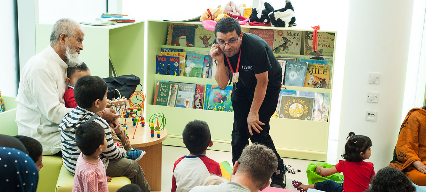 children at story time