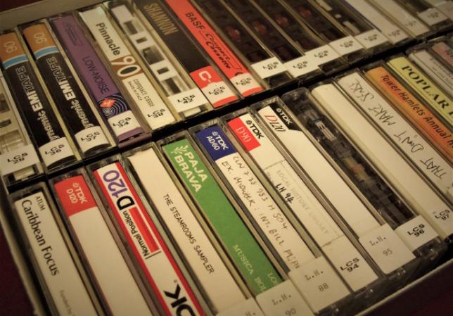Image: Cassette tapes from the sound collection at Tower Hamlets Local History Library & Archives